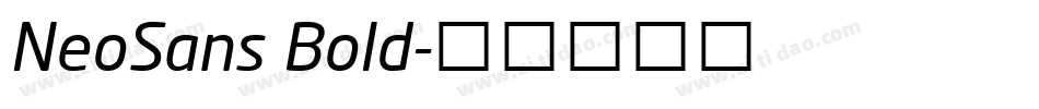 NeoSans Bold字体转换